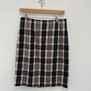 JG HOOK Vintage Mini Plaid Wool Skirt Red Black and Yellow | women’s 6